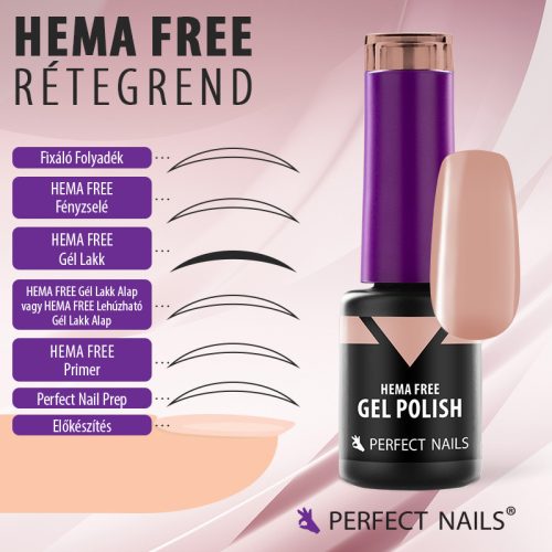 HEMA FREE Gél Lakk HF016 8ml - Fire