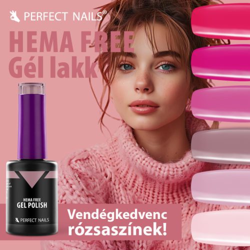 HEMA FREE Gél Lakk HF043 8ml - Cotton Candy