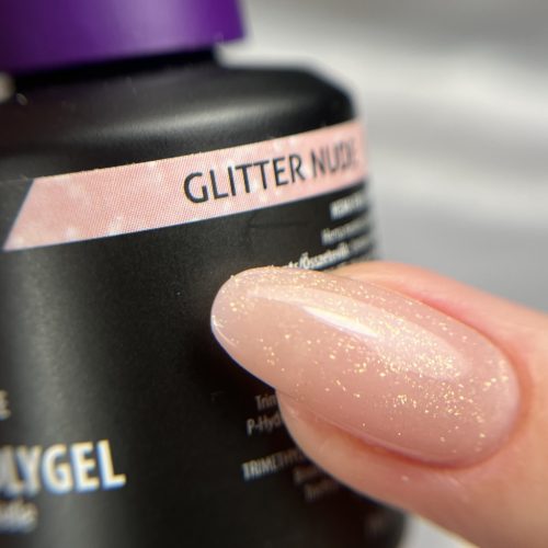Liquid Polygel - Glitter Nude - 15ml