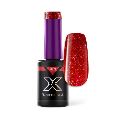 LacGel LaQ X Gél Lakk 8ml - Ruby Red X099 - Flash Red Duo