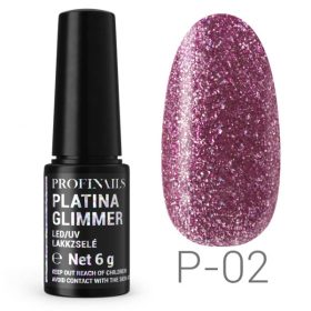Profinails - Platina Glimmer Gél Lakk 6 gr P02