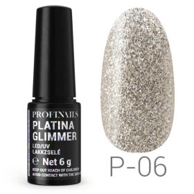 Profinails - Platina Glimmer Gél Lakk 6 gr P06