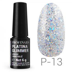 Profinails - Platina Glimmer Gél Lakk 6 gr P13