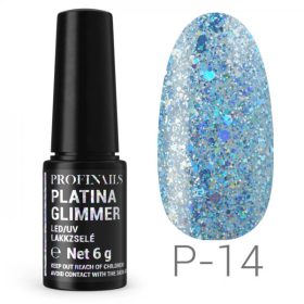 Profinails - Platina Glimmer Gél Lakk 6 gr P14