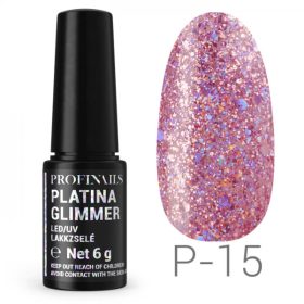 Profinails - Platina Glimmer Gél Lakk 6 gr P15
