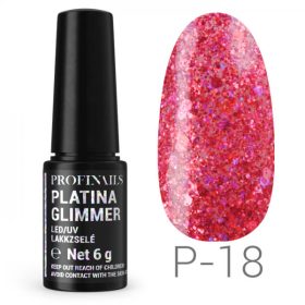 Profinails - Platina Glimmer Gél Lakk 6 gr P18