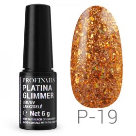 Profinails - Platina Glimmer Gél Lakk 6 gr P19