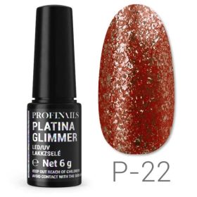 Profinails - Platina Glimmer Gél Lakk 6 gr P22