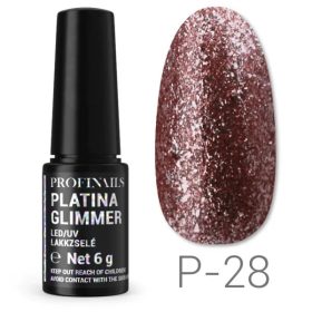 Profinails - Platina Glimmer Gél Lakk 6 gr P28