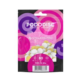 Staleks Csiszolópapírok Pododisc 15mm PDFS-15-80 fehér