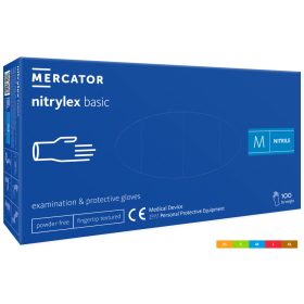 NITRYLEX BASIC A100 BLUE - nitril púdermentes kék vizsgálókesztyű