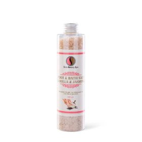 Relaxáló Fürdősó és Lábáztató Só - Vanília és Jázmin - 330g