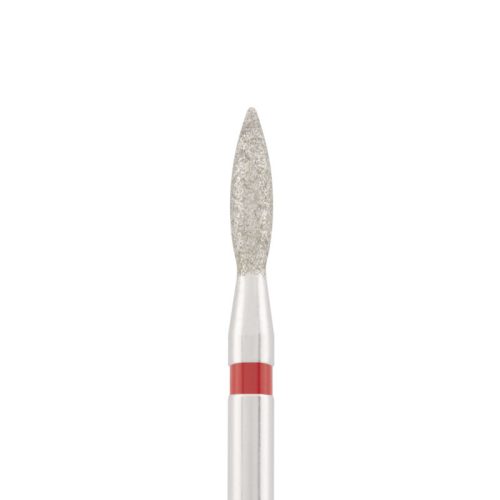Divinity Gyémánt csiszolófej "flame" sharp piros L- 8,0 mm, 2,1 mm DBS-243R.021.SH