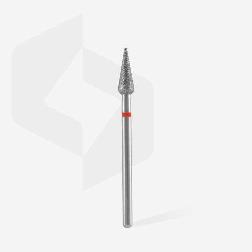 Staleks Gyémánt csiszolófej - "pointed pear" piros - FA100R040/12