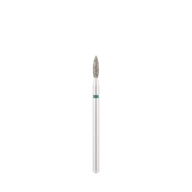   Divinity Gyémánt csiszolófej "flame" sharp zöld L- 10,0 mm 2,3 mm DBS-243G.023.SH