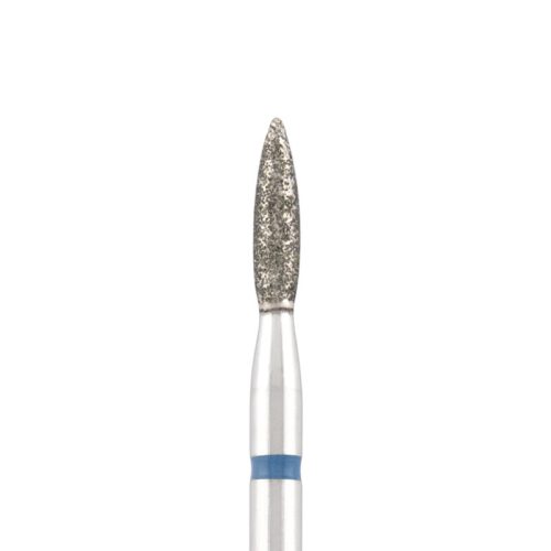 Divinity Gyémánt csiszolófej "flame" sharp kék L- 8,0 mm, 2,1 mm DBS-243B.021.SH