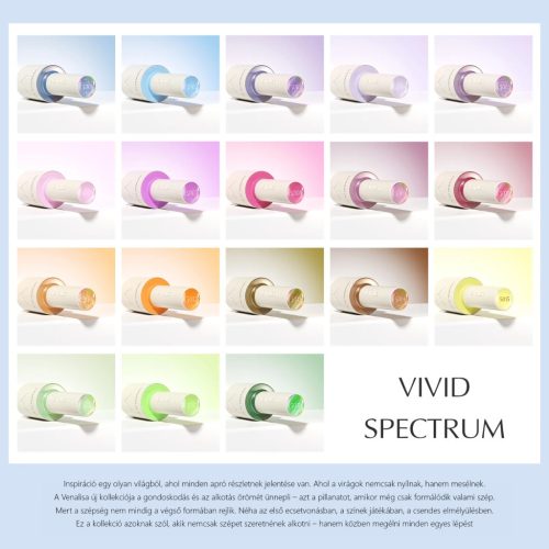 Venalisa Gél Lakk szett - V1 - Vivid Spectrum - 18 db szín (10 ml)