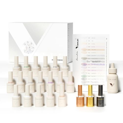 Venalisa Gél Lakk szett - V4 - Snow Lotus - 18 db szín (10 ml)