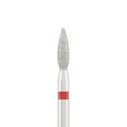Divinity Gyémánt csiszolófej "flame" piros L- 10,0 mm, 2,3 mm DBS-243R.023