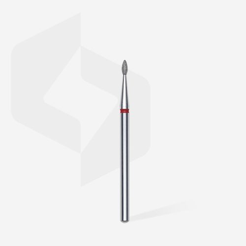 Staleks Gyémánt csiszolófej - "drop" piros 1,6 mm/4mm - FA40R016/4