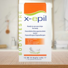   X-Epil Használatrakész gyantacsík testre - Hypoallergén 6x2db