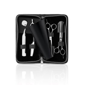 Semi-offset fodrász vágószett tokkal