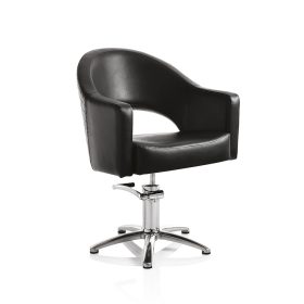 Hair Paris fekete fodrász szék - csillag talppal