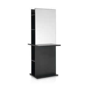 Totem kétoldalas tükör polccal fekete
