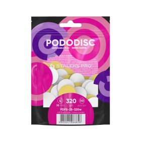 Staleks Csiszolópapírok Pododisc 25mm PDFS-25-320 fehér