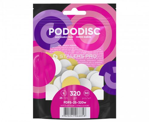 Staleks Csiszolópapírok Pododisc 25mm PDFS-25-320 fehér