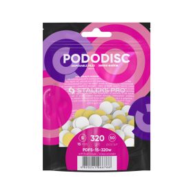 Staleks Csiszolópapírok Pododisc 15mm PDFS-15-320 fehér