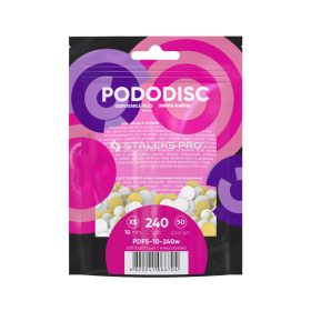 Staleks Csiszolópapírok Pododisc 10mm PDFS-10-240 fehér