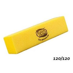 Aphro Nails buffer tömbreszelő citromsárga 120/120