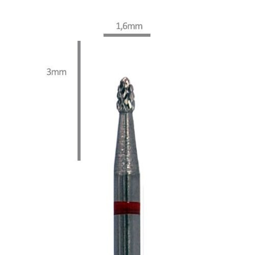 Aphro Nails Pro-line carbide műköröm csiszoló fréz lándzsa 1,6mm