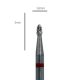 Aphro Nails Pro-line carbide műköröm csiszoló fréz lándzsa 1,6mm