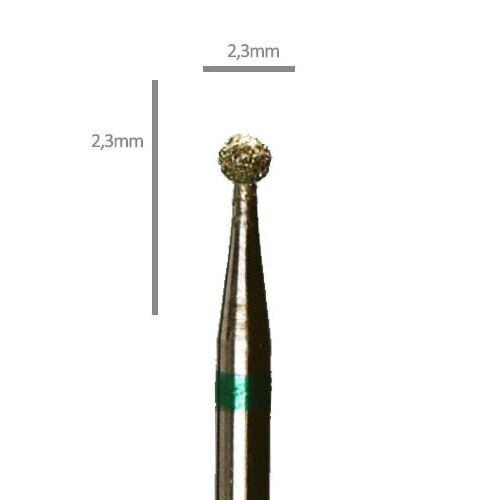 Aphro Nails Pro-line gyémánt műköröm csiszoló fréz gömb 2,3mm
