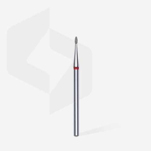 Staleks Gyémánt csiszolófej - "bud" piros 1,2 mm/3 mm - FA50R012/3