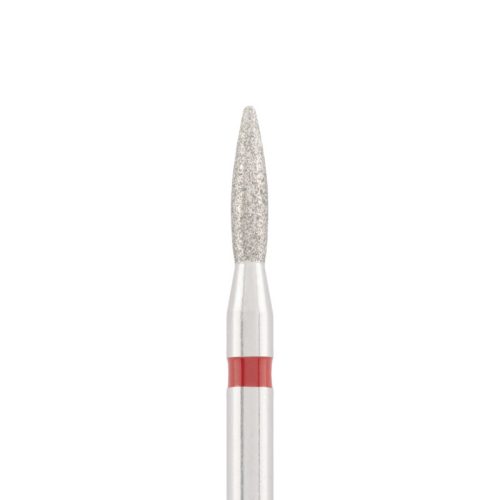 Divinity Gyémánt csiszolófej "flame" piros L- 10,0 mm, 1,8 mm DBS-243R.018