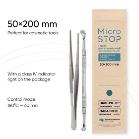 Microstop Sterilizáló-kraft tasakok Eco 50x200mm