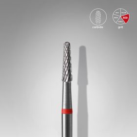   Staleks Karbid csiszolófej - "cone" piros - FT71R023/8