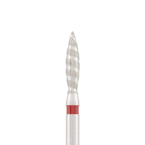 Divinity Gyémánt csiszolófej "tornado" piros L- 10,0 mm, 2,3 mm DBS-243R.023T