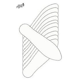   Pedi Planet sarokreszelő lap fehér "150" (10db) Műanyag nyelű sarokreszelőhöz