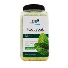   Pedi Planet Mentás fürdősó lábáztatáshoz teafaolajjal 950g