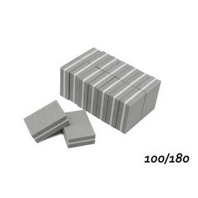   Pedi Planet MINI buffer lap kocka SZÜRKE 100/180 10db/csomag