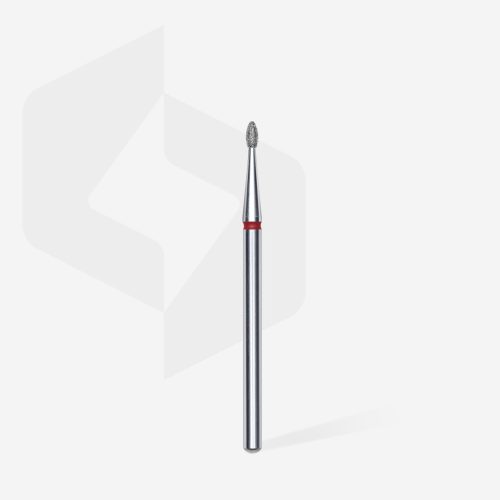 Staleks Gyémánt csiszolófej - "bud" piros 1,6 mm/3,4 mm - FA50R016/3.4