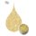 Aphro Nails színes porcelánpor Gold Glitter 3,5g