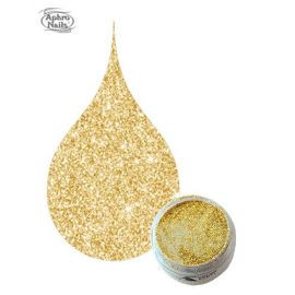 Aphro Nails színes porcelánpor Gold Glitter 3,5g