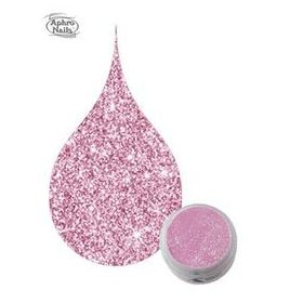 Aphro Nails színes porcelánpor Purple pink glitter 3,5g