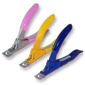 Tipvágó (színes gumirozott nyéllel) Pink színű