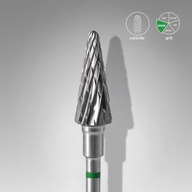   Staleks Karbid csiszolófej - "cone" zöld - FT71G060/14